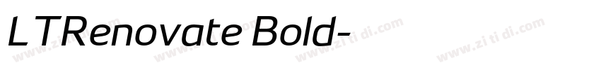 LTRenovate Bold字体转换